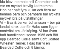 Ida blev Internationell Champion och